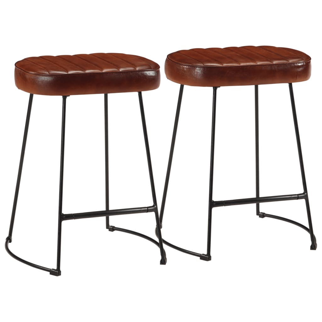 Gavin Bar Stools Dining Room Chair Seat Stool Solid Mango Wood 2 pcs vidaXL