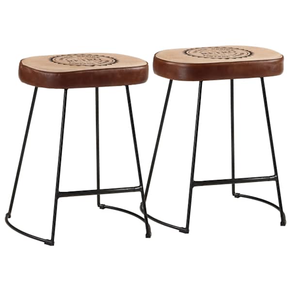 vidaXL baaritoolid 2 tk, tumepruun, 40 x 29,5 x 53 cm