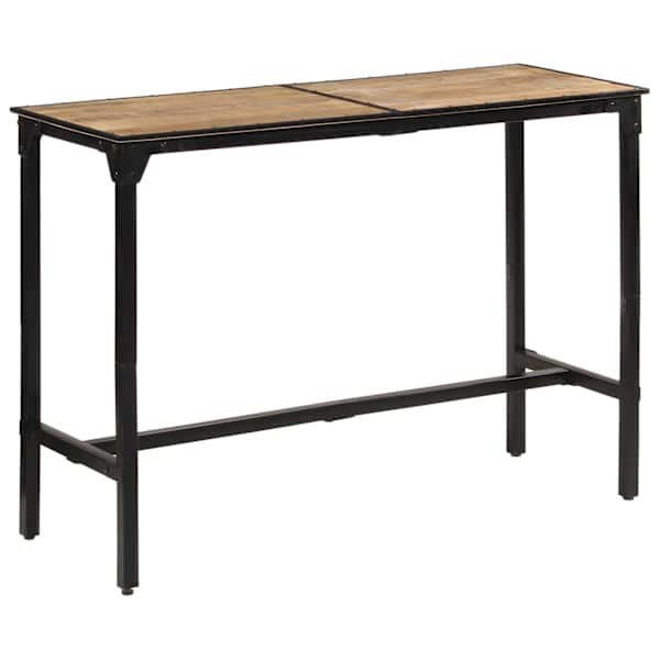 vidaXL baarilaud, 150 x 55 x 107 cm, t&ouml;&ouml;tlemata mangopuit