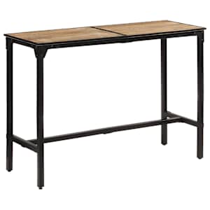 Barový stůl 150 x 55 x 107 cm masivní hrubé mangovníkové dřevo - obrázek 2