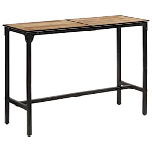 Barový stůl 150 x 55 x 107 cm masivní hrubé mangovníkové dřevo - obrázek 3