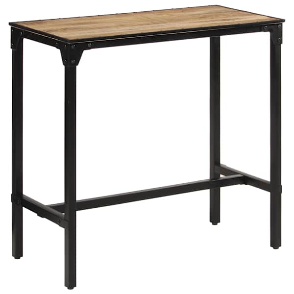 vidaXL baarilaud, 110 x 55 x 107 cm, t&ouml;&ouml;tlemata mangopuit