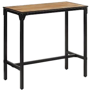 Barový stůl 110 x 55 x 107 cm masivní hrubé mangovníkové dřevo - obrázek 3