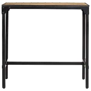 Barový stůl 110 x 55 x 107 cm masivní hrubé mangovníkové dřevo - obrázek 4