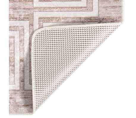 vidaXL Covor lavabil, bej, 150x230 cm, antiderapant