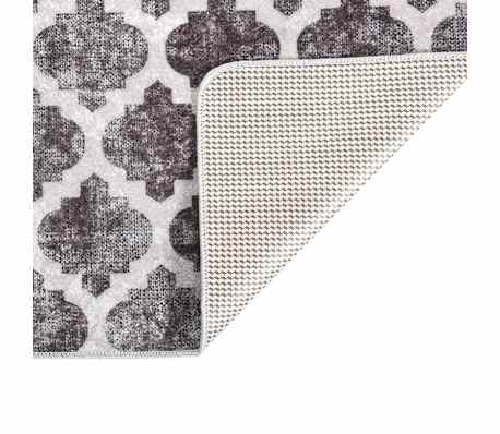 vidaXL Teppich Waschbar Mehrfarbig 120x170 cm Rutschfest