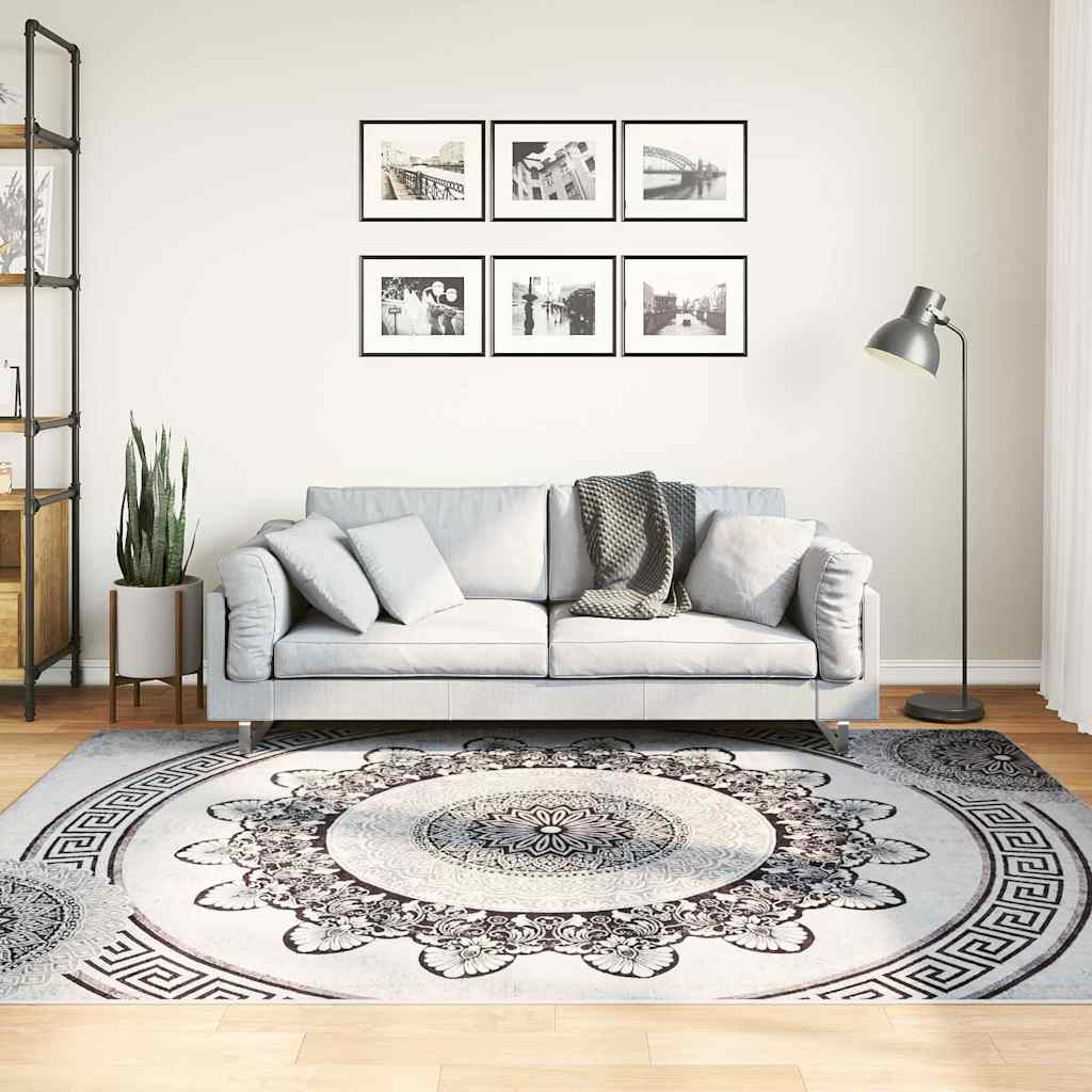 Vloerkleed wasbaar anti-slip 150×230 cm meerkleurig