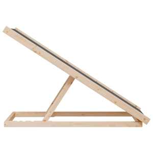 Rampa pro psy šedá 100 x 40 cm masivní jedlové dřevo - obrázek 6