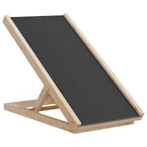 Rampa pro psy šedá 70 x 35 cm masivní jedlové dřevo - obrázek 2
