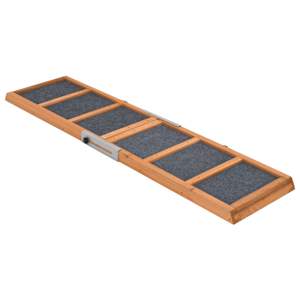 Rampa pro psy šedá 120 x 30 cm masivní jedlové dřevo - obrázek 2