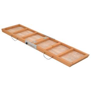 Rampa pro psy šedá 120 x 30 cm masivní jedlové dřevo - obrázek 7