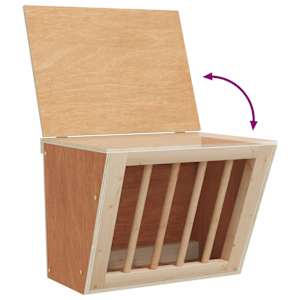 Seník pro králíky 25 x 18,5 x 20,5 cm masivní jedlové dřevo - obrázek 6