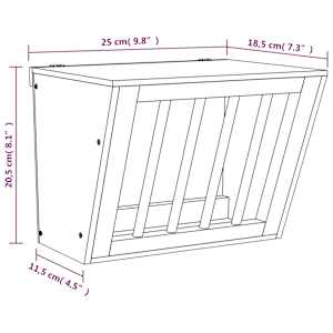 Seník pro králíky 25 x 18,5 x 20,5 cm masivní jedlové dřevo - obrázek 9