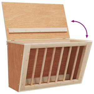 Seník pro králíky 37 x 18,5 x 23 cm masivní jedlové dřevo - obrázek 6