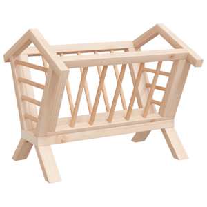Seník pro králíky 44 x 33 x 33 cm masivní jedlové dřevo - obrázek 6