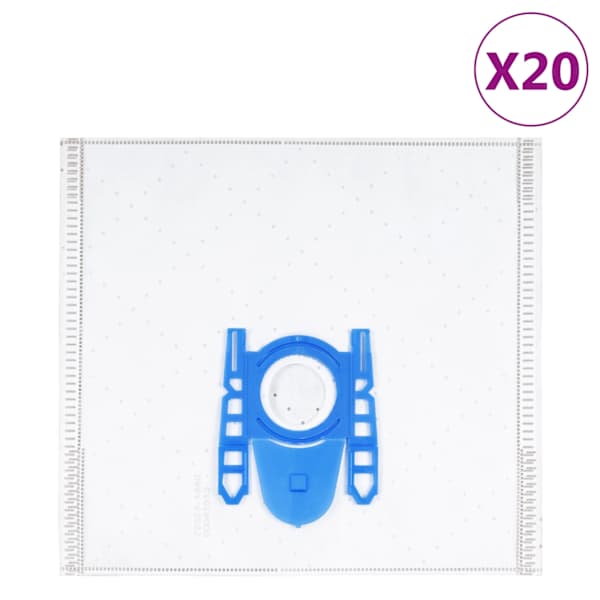 vidaXL tolmuimeja kotid Bosch/Siemens DEFGH, 20 tk