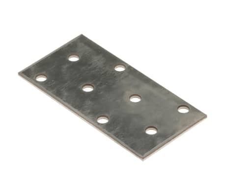 vidaXL Perforated Plates 60 pcs 2 mm 80x40 mm Galvanised Steel
