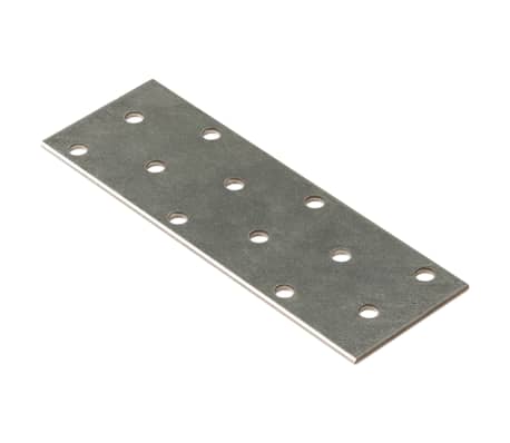 vidaXL Perforated Plates 60 pcs 2 mm 120x40 mm Galvanised Steel