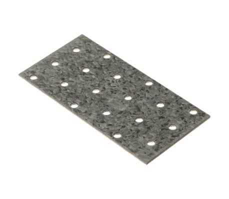 vidaXL Platen geperforeerd 40 st 2 mm 120x60 mm gegalvaniseerd staal