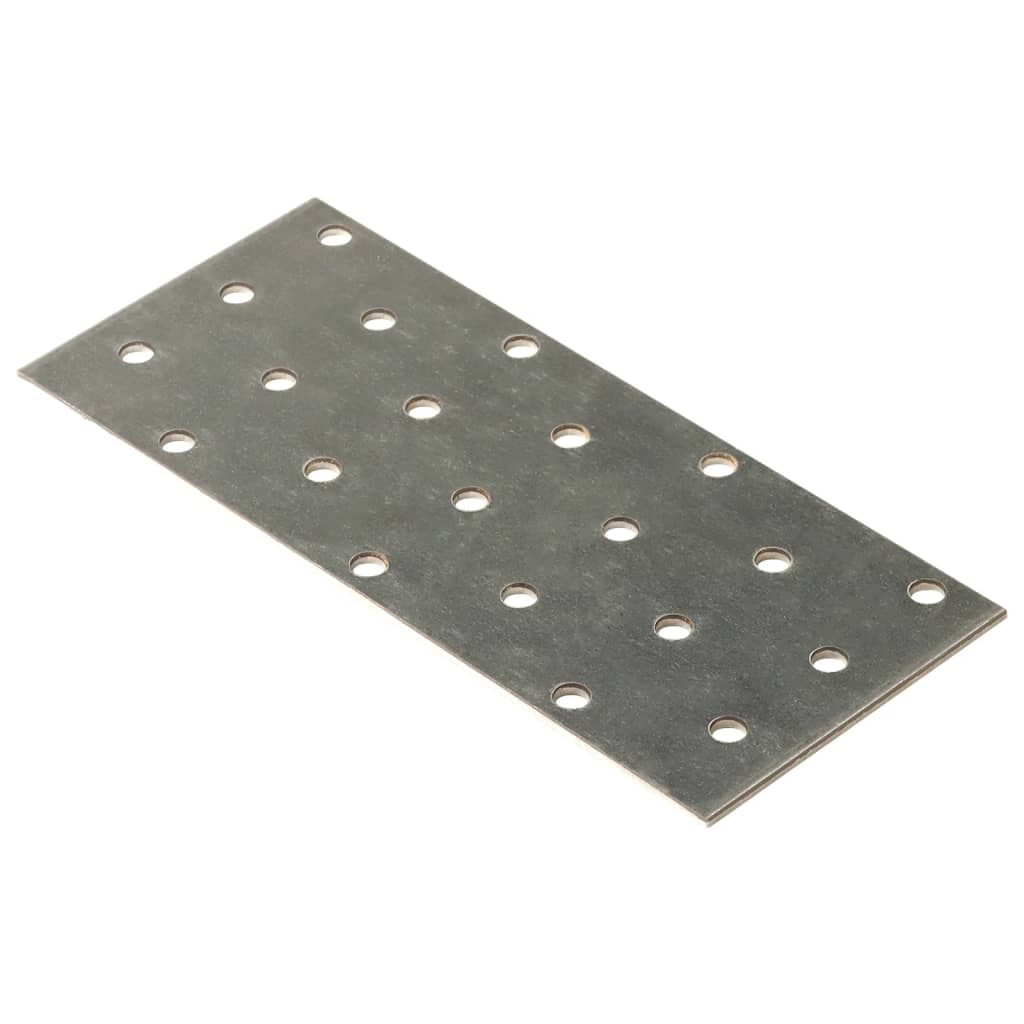 vidaXL Plăci perforate, 40 buc., 2 mm, 140x60 mm, oțel galvanizat