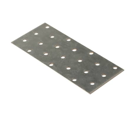 vidaXL Platen geperforeerd 40 st 2 mm 140x60 mm gegalvaniseerd staal