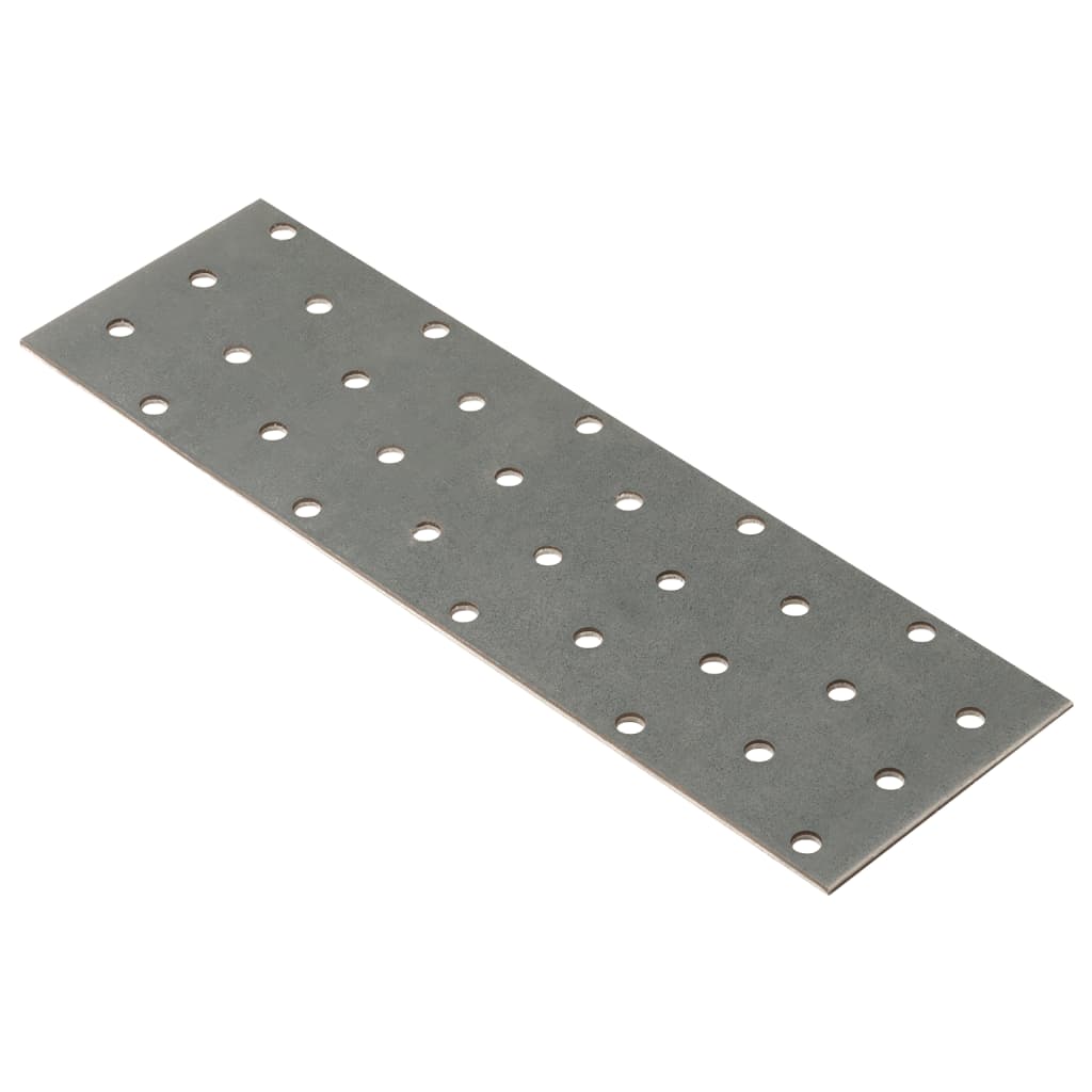 vidaXL Platen geperforeerd 40 st 2 mm 200x60 mm gegalvaniseerd staal