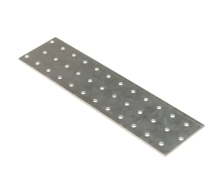 vidaXL Perforerte plater 40 stk 2 mm 240x60 mm galvanisert st&aring;l