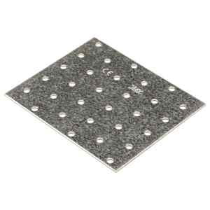 vidaXL Chapas perfuradas 20 pcs 2 mm 120x100 mm a&ccedil;o galvanizado