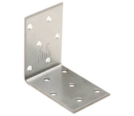 vidaXL Uhlov&eacute; konzoly 40 ks 2 mm 60x40x60 mm pozinkovan&aacute; oceľ