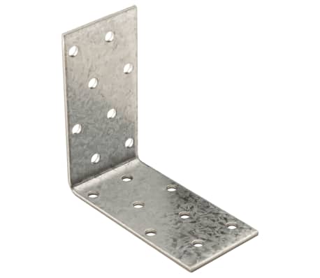 vidaXL Angle Brackets 40 pcs 2 mm 80x40x80 mm Galvanised Steel