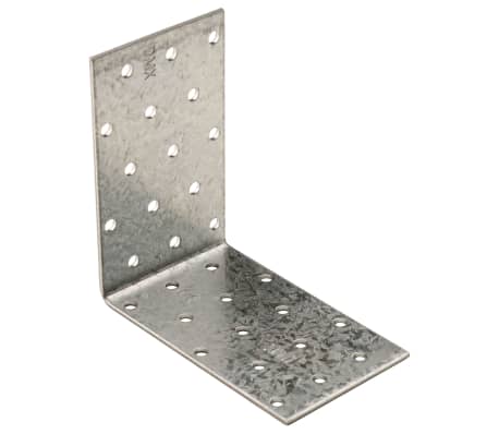 vidaXL Escuadra angular 40 uds acero galvanizado 2 mm 100x60x100 mm