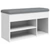 vidaXL kingapink, valge, 82 x 32 x 45,5 cm, t&ouml;&ouml;deldud puit