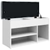vidaXL kingapink, valge, 82 x 32 x 45,5 cm, t&ouml;&ouml;deldud puit