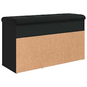 Lavice s botníkem černá 82 x 32 x 45,5 cm kompozitní dřevo - obrázek 8