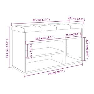 Lavice s botníkem černá 82 x 32 x 45,5 cm kompozitní dřevo - obrázek 11