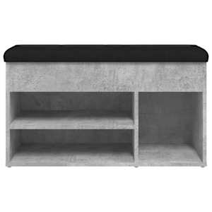 Lavice s botníkem betonově šedá 82 x 32 x 45,5 cm dřevotříska - obrázek 6