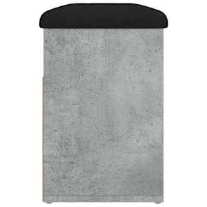 Lavice s botníkem betonově šedá 82 x 32 x 45,5 cm dřevotříska - obrázek 7