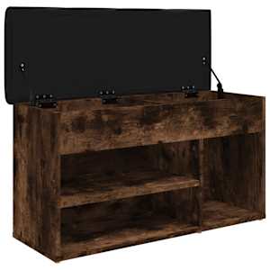 Lavice s botníkem kouřový dub 82x32x45,5 cm kompozitní dřevo - obrázek 5