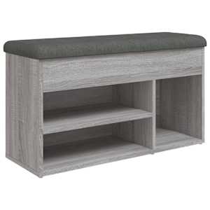 Lavice s botníkem šedá sonoma 82x32x45,5 cm kompozitní dřevo - obrázek 2