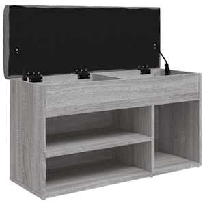 Lavice s botníkem šedá sonoma 82x32x45,5 cm kompozitní dřevo - obrázek 5