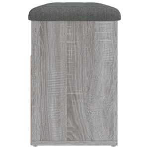 Lavice s botníkem šedá sonoma 82x32x45,5 cm kompozitní dřevo - obrázek 7