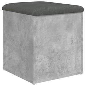 Úložná lavice betonově šedá 42 x 42 x 45 cm kompozitní dřevo - obrázek 7