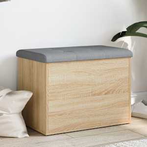 Shranjevalna klop iz hrasta sonoma 62x42x45 cm inženirski les