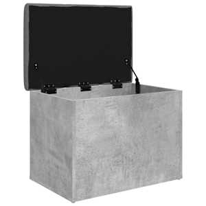 Úložná lavice betonově šedá 62 x 42 x 45 cm kompozitní dřevo - obrázek 4