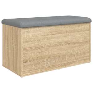 Úložná lavice dub sonoma 82 x 42 x 45 cm konstrukční dřevo - obrázek 2