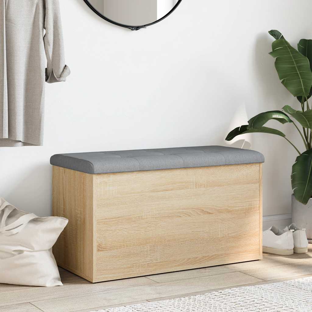 Thumbnail - vidaXL Aufbewahrungsbank Sonoma-Eiche 82 x 42 x 45 cm Holzwerkstoff