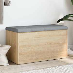 Shranjevalna klop iz hrasta sonoma 82x42x45 cm inženirski les