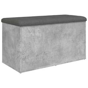 Úložná lavice betonově šedá 82 x 42 x 45 cm kompozitní dřevo - obrázek 2