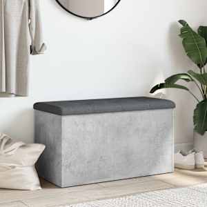 Úložná lavice betonově šedá 82 x 42 x 45 cm kompozitní dřevo - obrázek 3