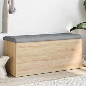 Shranjevalna klop iz hrasta sonoma 102x42x45 cm inženirski les